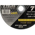 Disco De Corte Para Inox Ranger 7''X1.6Mm Rdi-1800