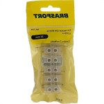 Cartela Conector Barra Brasfort Plastico 6 Polos 16Mm 7709
