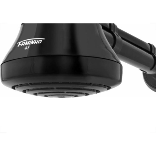 Ducha Fame Faminho 4 Temperaturas Preta 220V 6800W 30Cm 238612