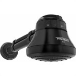 Ducha Fame Faminho 4 Temperaturas Preta 127V 5400W Com Cano 30Cm 242121