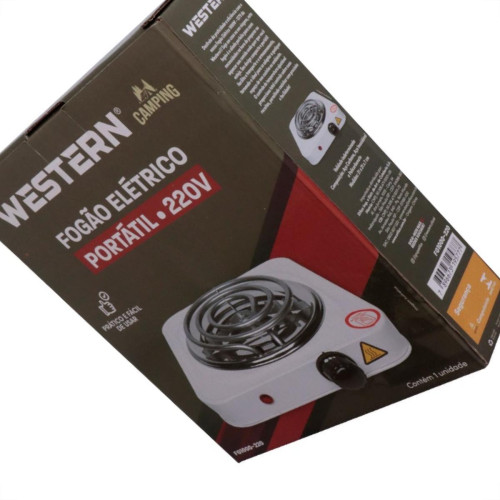 Fogao 1 Boca Eletrico Western 220V 1000W Fg1000-220