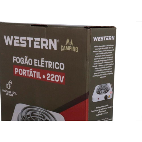 Fogao 1 Boca Eletrico Western 220V 1000W Fg1000-220