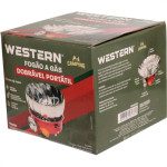 Fogao 1 Boca Western Dobravel Portatil