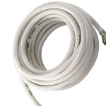 Fio Coaxial Interneed Rg 06 Com Conector Branco 67 100pcs 4,0M 007227