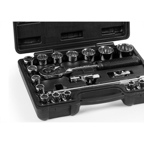 Jogo Soquete Estriado 1/2'' Robust 20 Pecas 8-32Mm 
