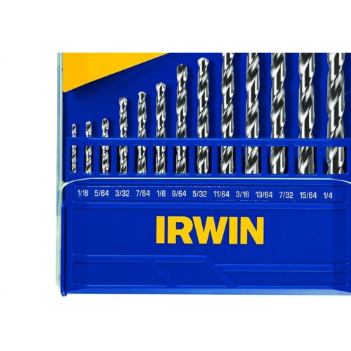 Broca Aco Rapido Irwin 1/16 A 1/4'' Kit Com 13 Pecas 