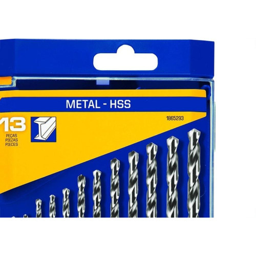 Broca Aco Rapido Irwin 1/16 A 1/4'' Kit Com 13 Pecas 