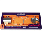 Acessorio Wc Clarainox Aco Kit Com 5 Pecas Cromado 46017