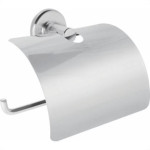 Acessorio Wc Clarainox Aco Papeleira Com Tampa Cromado 48012