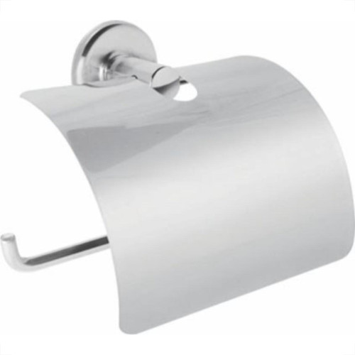 Acessorio Wc Clarainox Aco Papeleira Com Tampa Cromado 48012