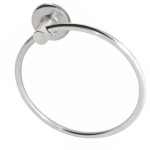 Acessorio Wc Clarainox Aco Porta Toalha Argola Cromado 91007