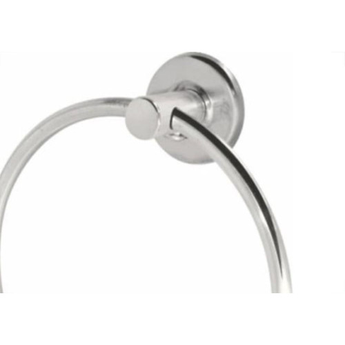Acessorio Wc Clarainox Aco Porta Toalha Argola Cromado 91007