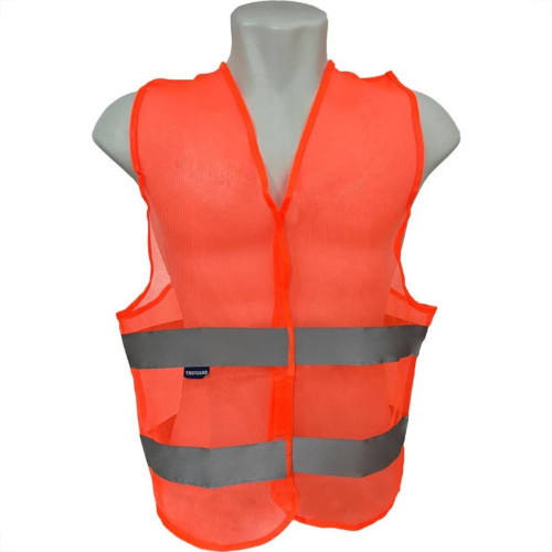 Colete Para Sinalizacao Brasfort 2 Linhas Laranja G 9095