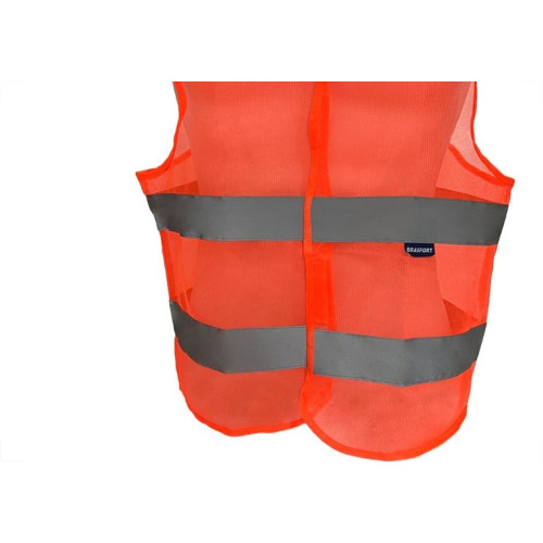 Colete Para Sinalizacao Brasfort 2 Linhas Laranja G 9095