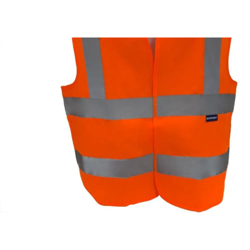 Colete Para Sinalizacao Brasfort 4 Linhas Laranja G 9099