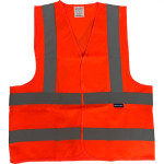 Colete Para Sinalizacao Brasfort 4 Linhas Laranja Xg 9100