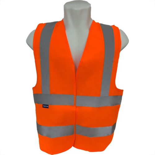 Colete Para Sinalizacao Brasfort 4 Linhas Laranja Xg 9100