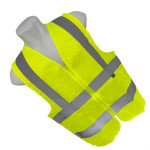 Colete Para Sinalizacao Brasfort 4 Linhas Com Ziper Amarelo G 9101