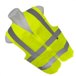 Colete Para Sinalizacao Brasfort 4 Linhas Com Ziper Amarelo Xg 9102