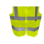 Colete Para Sinalizacao Brasfort 4 Linhas Com Ziper Amarelo Xg 9102