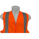 Colete Para Sinalizacao Brasfort 4 Linhas Com Ziper Laranja G 9103