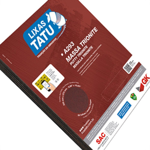 Lixa Massa Tatu 100 Trionite A29301000050 - Kit C/50 