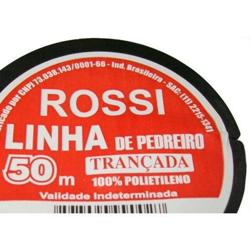 Linha Pedreiro Trancada Rossi 50M - Kit C/12 