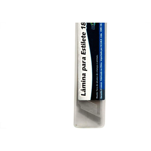 Lamina Estilete Larga Brasfort 10Pecas 8602