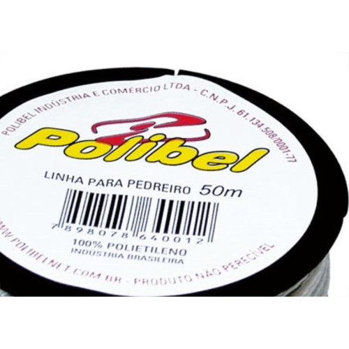 Linha Pedreiro Trancada Polibel 50M 12 - Kit C/12 