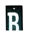 Letra Retangular Pvc ''B'' Caiado  - Kit C/25 
