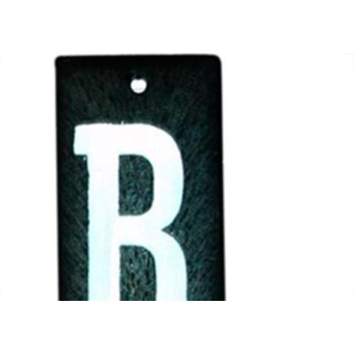 Letra Retangular Pvc ''B'' Caiado  - Kit C/25 