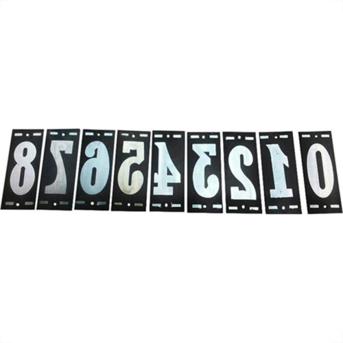 Numero Retangular Pvc Caiado 6/9  - Kit C/25 