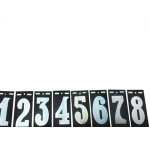 Numero Retangular Pvc Caiado 6/9  - Kit C/25 