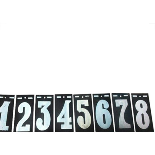 Numero Retangular Pvc Caiado 6/9  - Kit C/25 