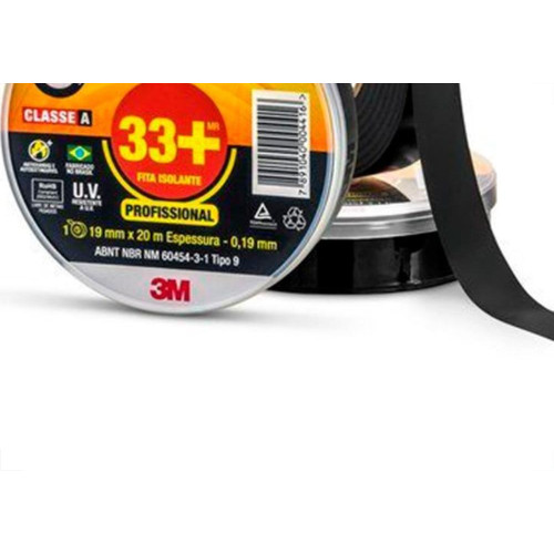 Fita Isolante 3M Scotch 33+ 20M X 19 Hb004482475