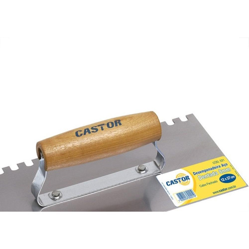 Desempenadeira Aco Castor Dentada 12X27Cm 221