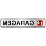 Placa Sinalizacao Aluminio 05X25 ''Garagem'' 100Ci