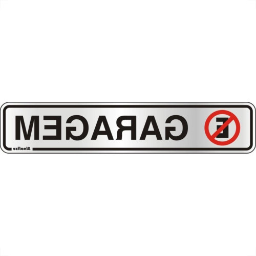Placa Sinalizacao Aluminio 05X25 ''Garagem'' 100Ci