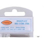 Prego Aco Romeplast Com Cabeca  10X10 (1,50X23mm) Sistema ''X'' Cartela Com 40 Pecas 