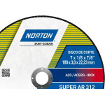Disco De Corte Para Ferro Norton 07 X 1/8 X 7/8 312 