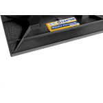 Desempenadeira Pvc Castor 18X30 Corrugada Preta 121