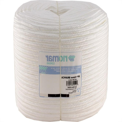 Corda Polipropileno Trancada Riomar 10Mm Branca 200M 