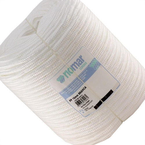 Corda Polipropileno Trancada Riomar 10Mm Branca 200M 