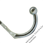Cabide Alianca Fundido Simples Grande 63983 10119 - Kit C/20 