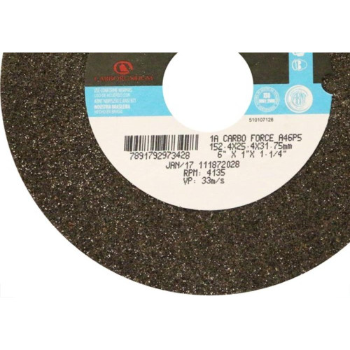 Rebolo Carborundum Ferro 6X1'' Medio A46 