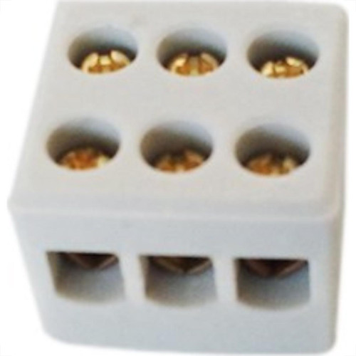 Conector Porcelana Morumbi Tripolar 06Mm 