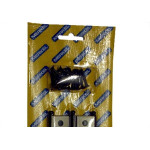 Dobradica Merkel 129 Ferro Latonado Oxidado 3.1/2'' Blister Com 3 Pecas 