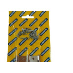 Dobradica Merkel 129 Ferro Niquelado 2.1/2'' Blister Com 3 Pecas 