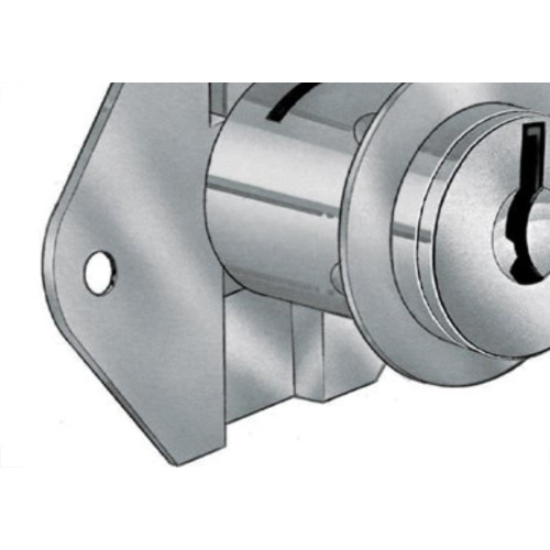 Fechadura Para Gaveta Papaiz 861/22 Cromada Sobrepor 286101Cr