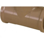 Tee Marrom Tigre Liso Liso Liso 25Mm  - Kit C/50 